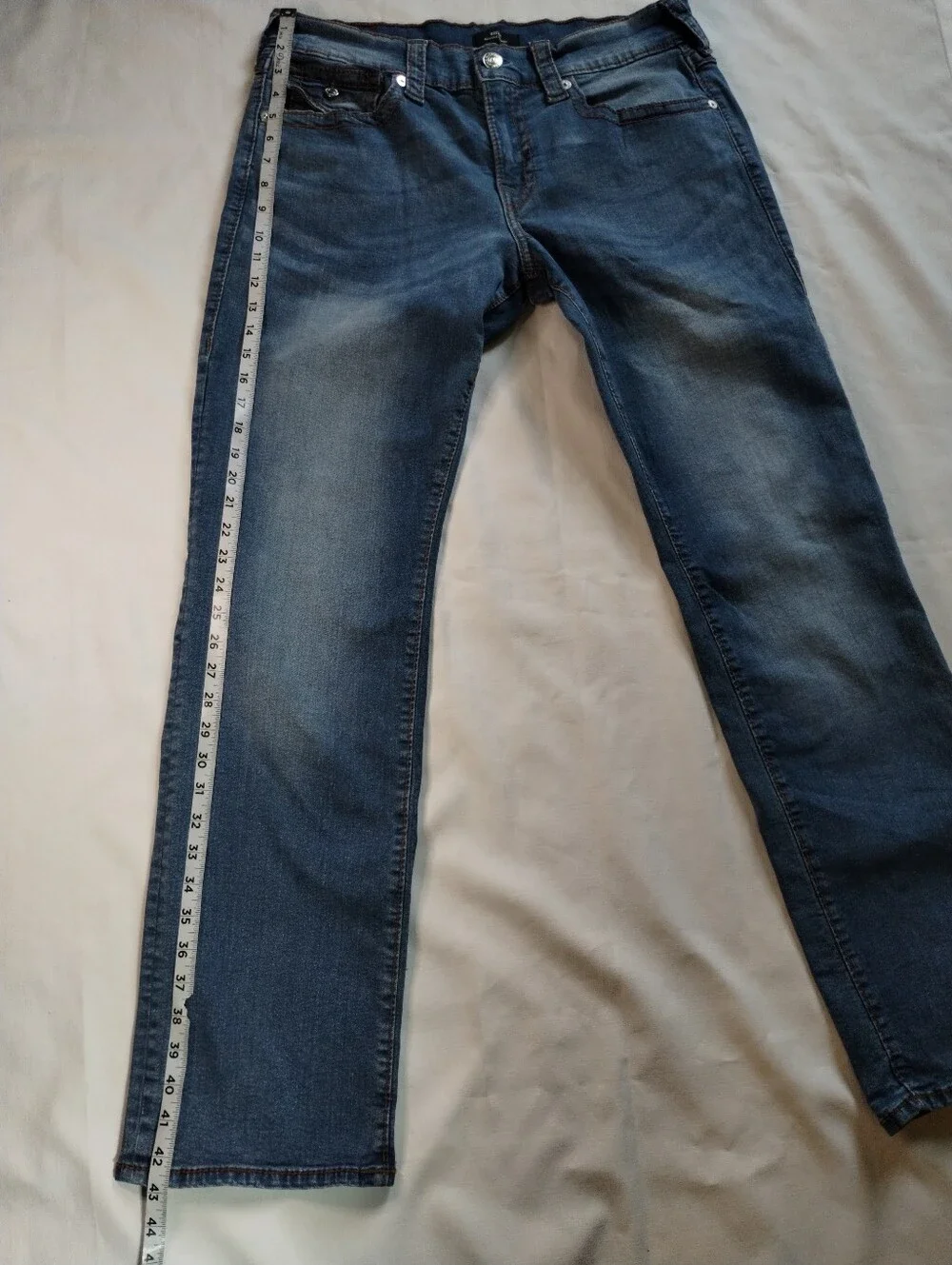 True Religion Men's Medium Blue Straight Jeans